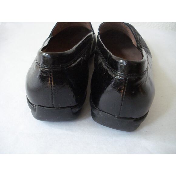 HUSH PUPPIES WAVEREFLEX BLACK PATENT GENUINE LEATHER LOAFER SHOE US 7M EUR 38 - Picture 4 of 8